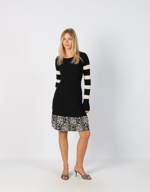 Vintage Siste's XS knitted midi dress in black, 1 of 4