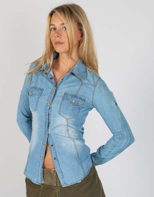 Vintage Sixte XS shirt in light blue, 3 of 4