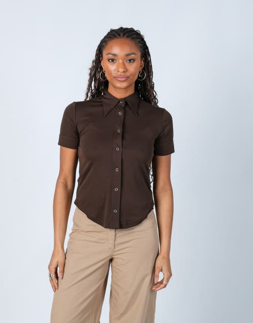 Vintage Sixty S blouse in brown