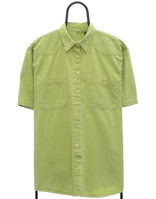 Vintage size 2XL short sleeved shirt in green