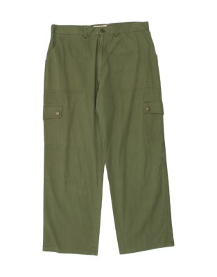 Vintage Size 2XL Straight Cargo Trousers in Green