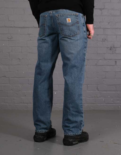 Vintage Size 32 Carhartt Carpenter Jeans in Blue Denim