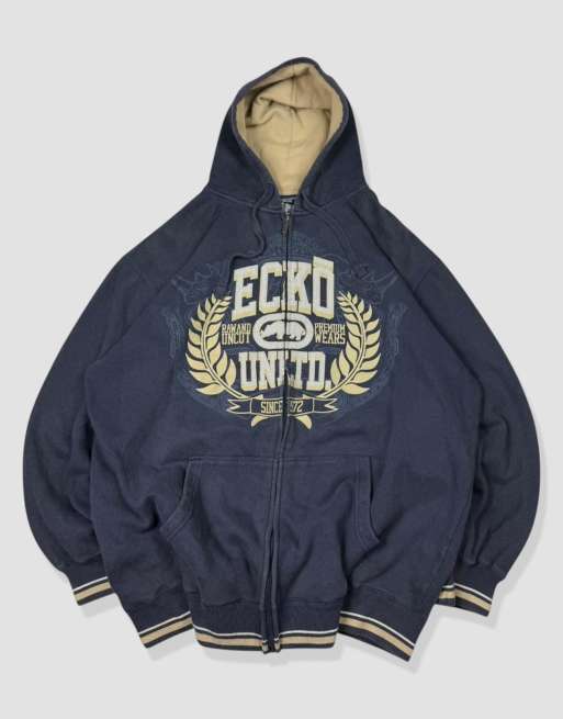 Vintage size 3XL Ecko Unltd hoodie in navy