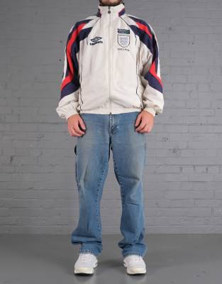 Vintage Size L 90's England Umbro Track Jacket