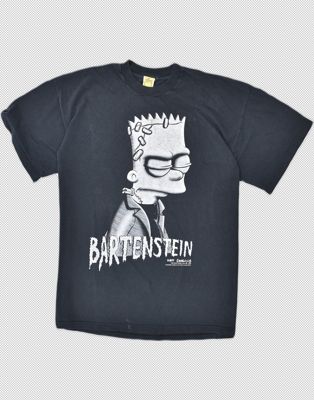 Vintage Size L 90s The Simpsons Bartenstein Graphic t-shirt in black