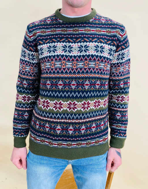 Vintage size L Abstract Knit Jumper in Multi, 2 of 4