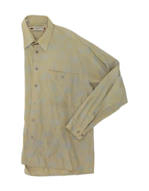Vintage Size L Abstract Pattern Shirt in Khaki, 3 of 4