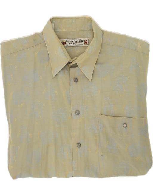 Vintage Size L Abstract Pattern Shirt in Khaki, 4 of 4