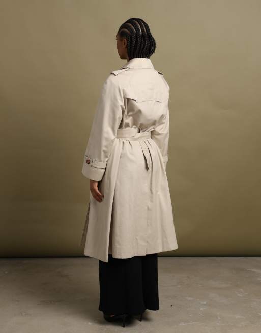 Vintage size L Aquascutum double breasted trench coat in beige, 6 of 7