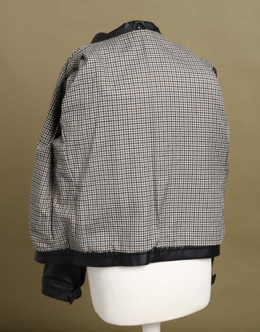 Vintage size L Aquascutum leather biker jacket in black, 7 of 7