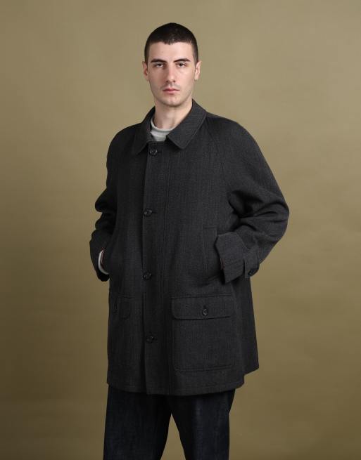 Vintage size L Aquascutum mid-length jacket in charcoal grey, 2 of 7