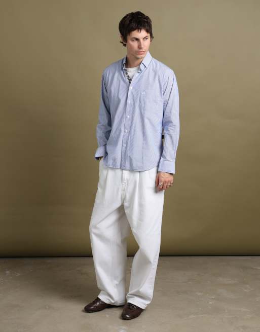 Vintage size L Aquascutum shirt in mid blue, 3 of 7
