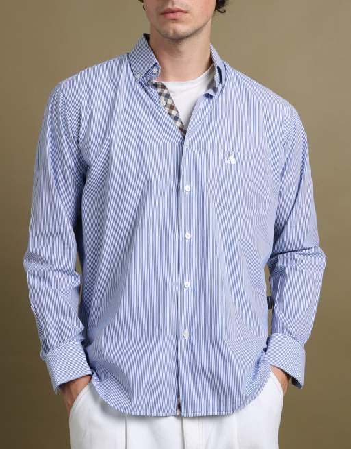 Vintage size L Aquascutum shirt in mid blue, 4 of 7