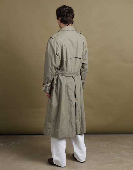 Vintage size L Aquascutum trench coat in green, 6 of 7