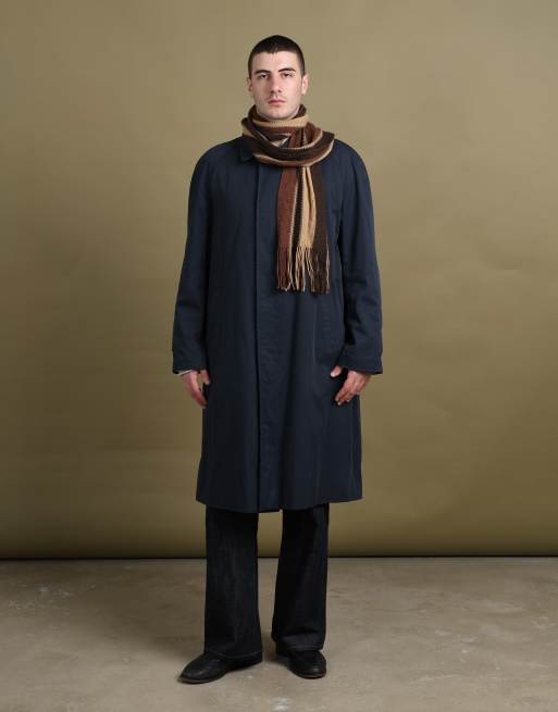 Vintage size L Aquascutum trench coat in navy, 4 of 7