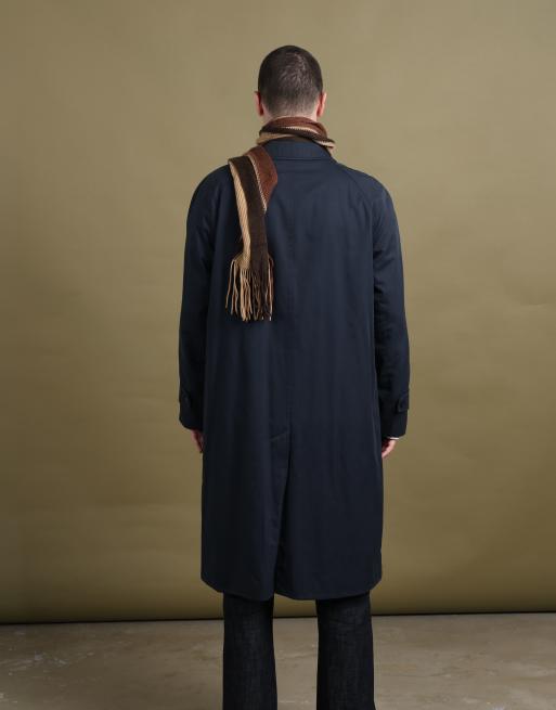 Vintage size L Aquascutum trench coat in navy, 6 of 7