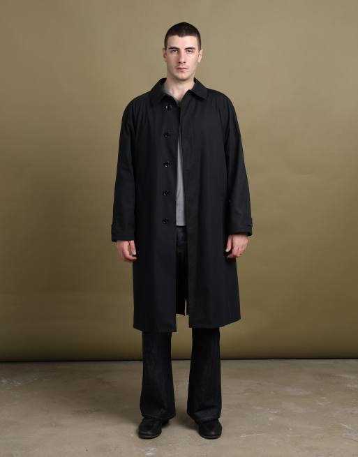 Vintage size L Armani Collezioni overcoat in black | ASOS