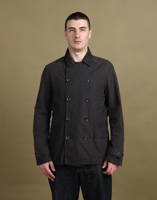 Vintage size L Armani Jeans peacoat in black, 2 of 7