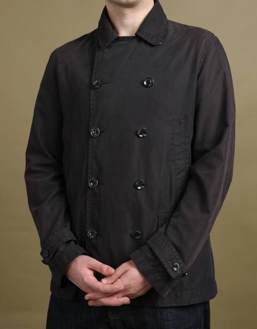 Vintage size L Armani Jeans peacoat in black, 5 of 7