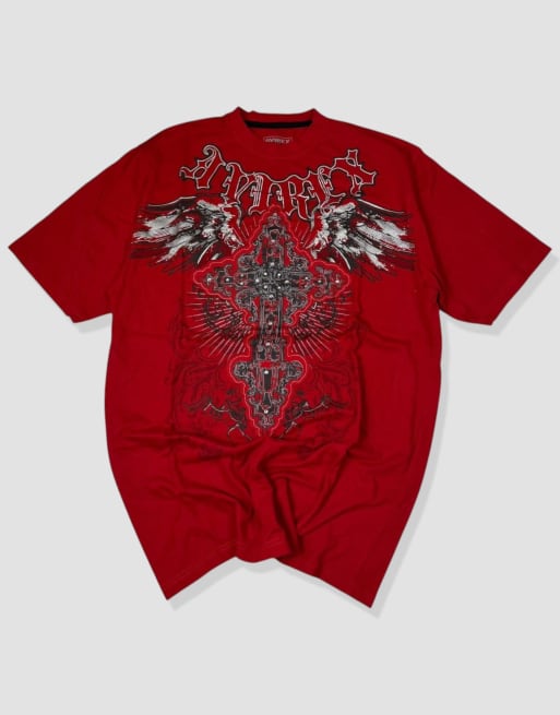 Vintage size L avirex grunge t-shirt in red