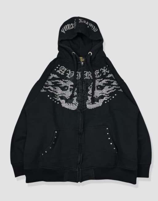 Vintage Size L Avirex Hoodie in Black