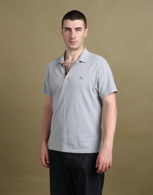 Vintage size L Burberry Brit polo shirt in grey, 3 of 6
