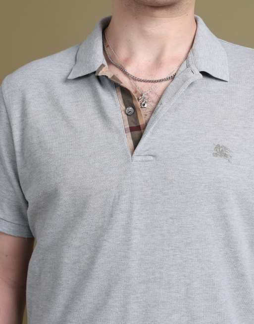 Vintage size L Burberry Brit polo shirt in grey, 6 of 6