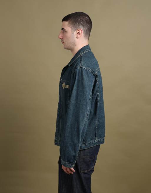 Vintage size L Burberry denim jacket in mid blue, 3 of 7