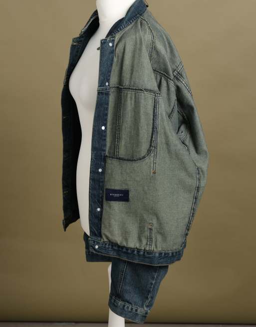 Vintage size L Burberry denim jacket in mid blue, 7 of 7