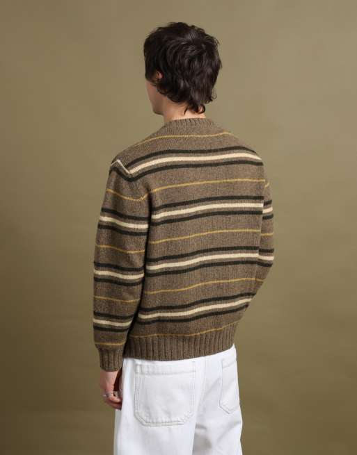 Vintage size L Burberry knitted jumper in green, 4 of 5