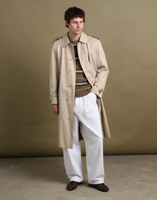 Vintage size L Burberry single breasted trench coat in beige, 2 of 7