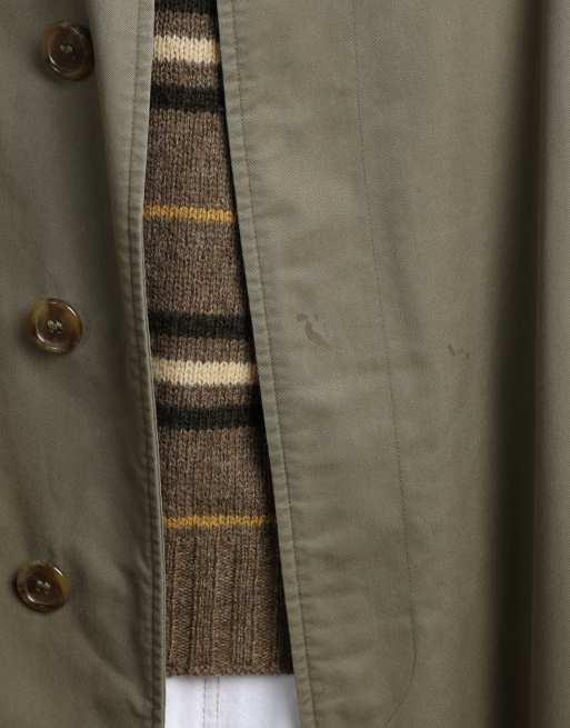 Vintage size L Burberry trench coat in green, 6 of 7