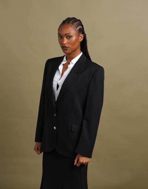 Vintage size L Burberrys blazer in black, 2 of 7