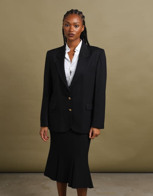 Vintage size L Burberrys blazer in black, 3 of 7