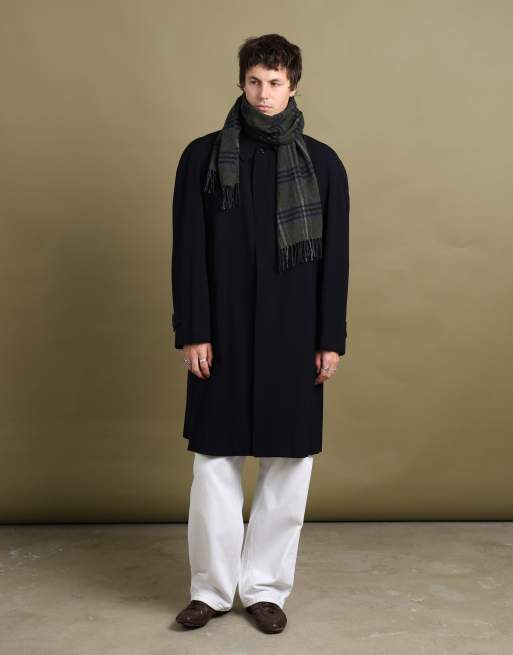 Vintage size L Burberry's overcoat in navy, 1 of 7