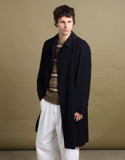 Vintage size L Burberry's overcoat in navy, 3 of 7