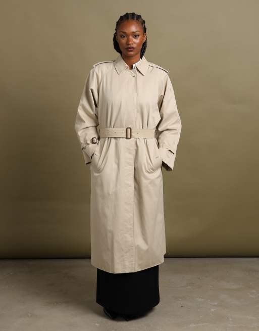 Vintage size L Burberrys trench coat in cream, 5 of 7