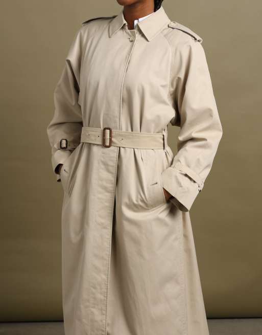 Vintage size L Burberrys trench coat in cream, 6 of 7