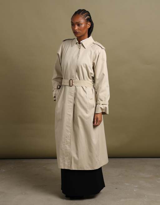 Vintage size L Burberrys trench coat in cream, 7 of 7