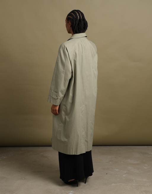 Vintage size L Burberrys trench coat in green, 6 of 7