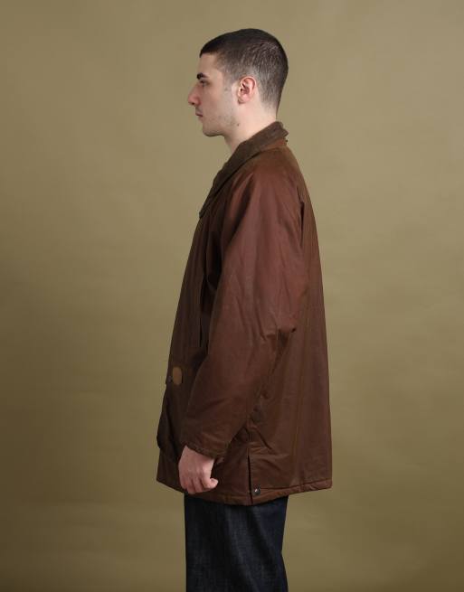 Vintage size L Burberry's wax jacket in brown, 5 of 7