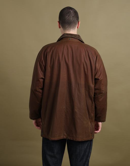 Vintage size L Burberry's wax jacket in brown, 6 of 7