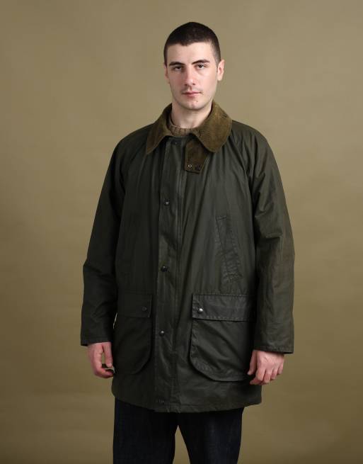 Vintage size L Burberry's wax jacket in green, 2 of 7