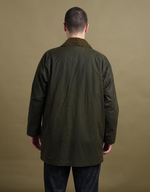 Vintage size L Burberry's wax jacket in green, 5 of 7