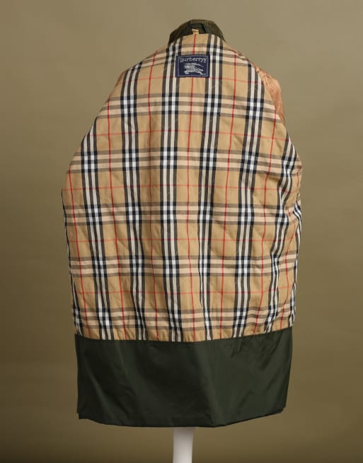 Vintage size L Burberry's wax jacket in green, 6 of 7