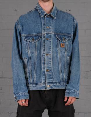 Vintage Size L Carhartt Denim Jacket in Blue