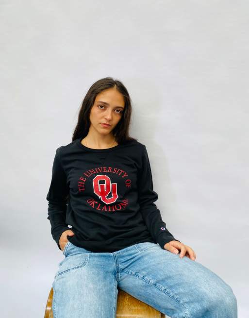 Vintage Size L Champion Sweatshirt In Black