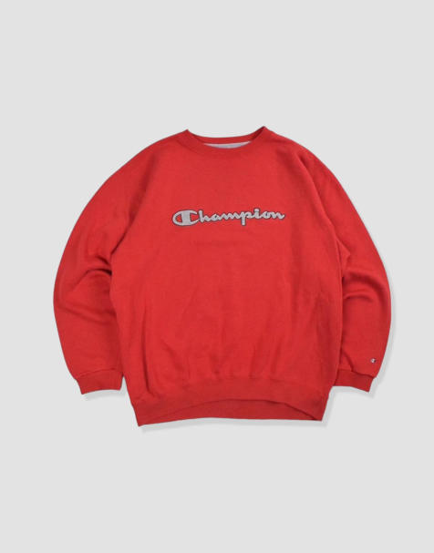 Vintage size L champion sweatshirt in red - view 1