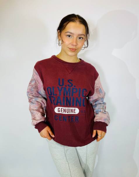 Vintage size l champion u.s olympics sweatshirt in multi - view 1