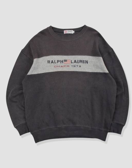 Vintage Size L Chaps Ralph Lauren Sweatshirt in Grey